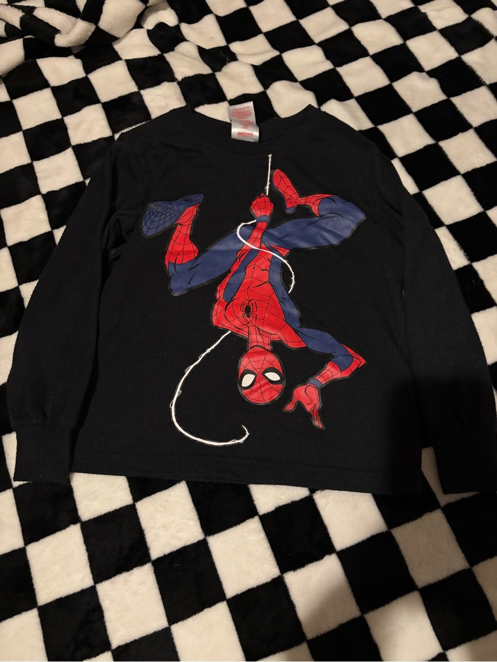 Size 6/7 spiderman long sleeve shirt